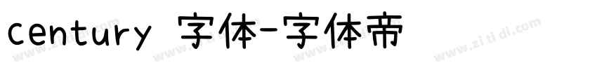 century 字体字体转换